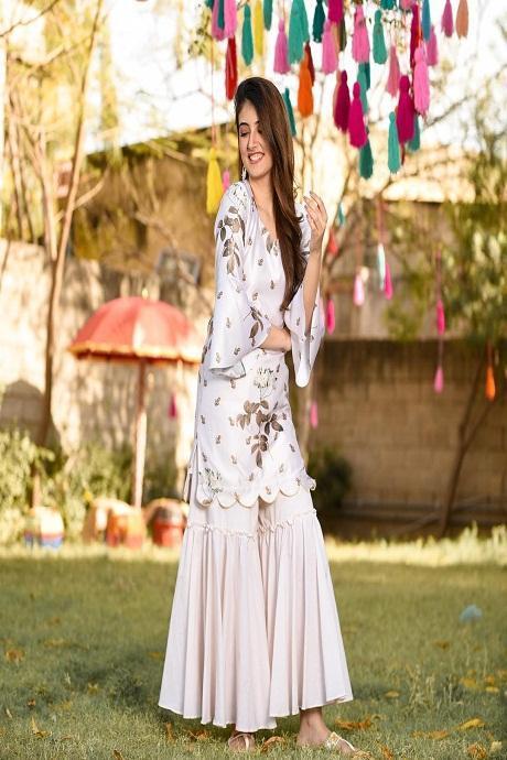Fashionable Pure Silk Print and Hand Work Satin Salwar Suits