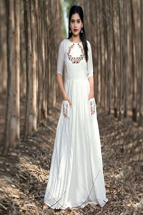 Festive Wear Printed Heavy Anarkali Work Kurtis