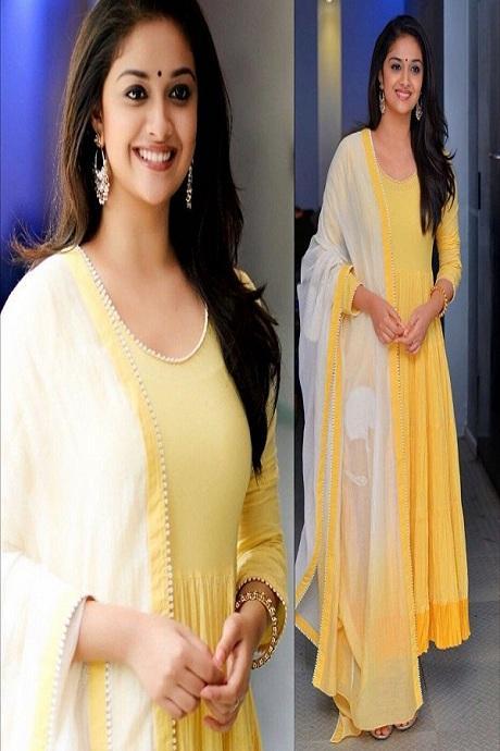 Designer Yellow Color Bollywood Style Salwar Suit For Women