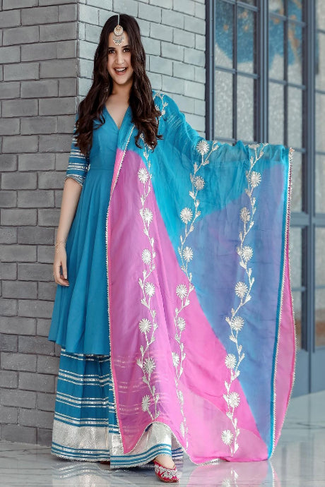 Designer Heavy Work Multi Printed Fancy Gown Dress