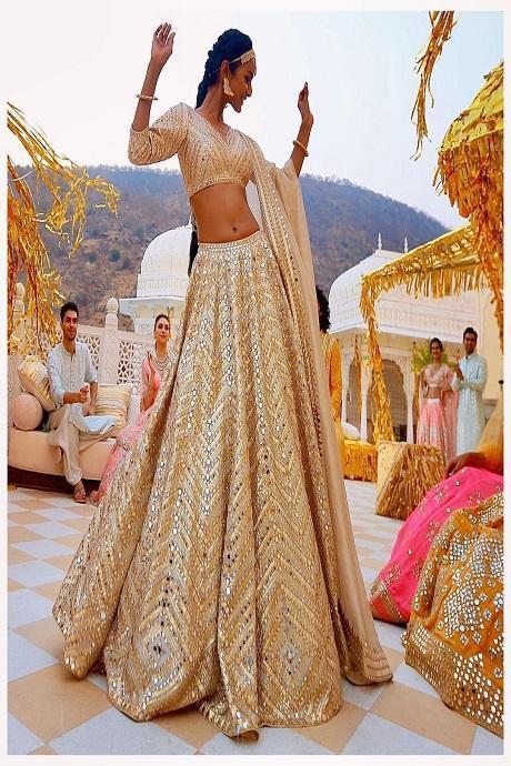 Fish Cut Satin Silk Printed Lehenga Choli Design In Lowest Rate