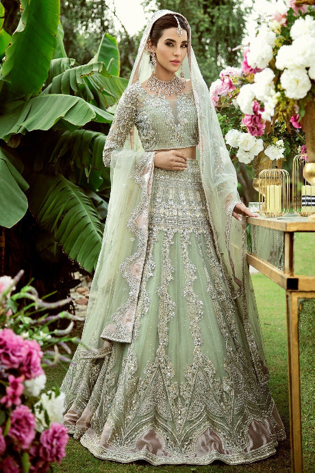 Light Green Color Stylish Designer Straight Net Gown Online