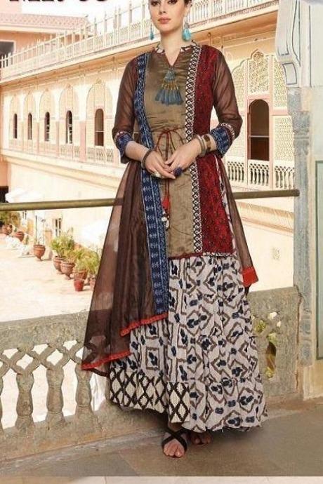 Beautiful Fashionable Pure Cotton Silk Printed Salwar