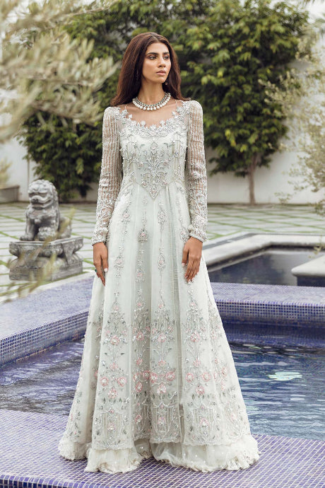 Fancy White Color Embroidery Work Salwar Suit Design