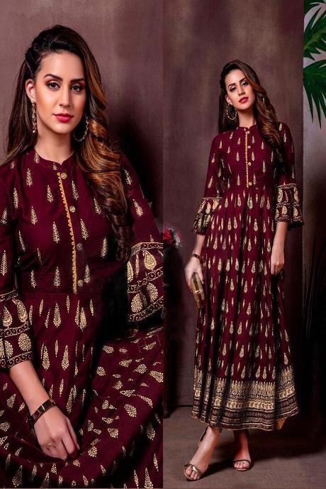 Multi Color Fashionable Printed Salwar Suits For Girls