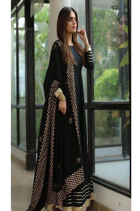 Designer Hand Weaving Embroidery Work Gown Dress Design