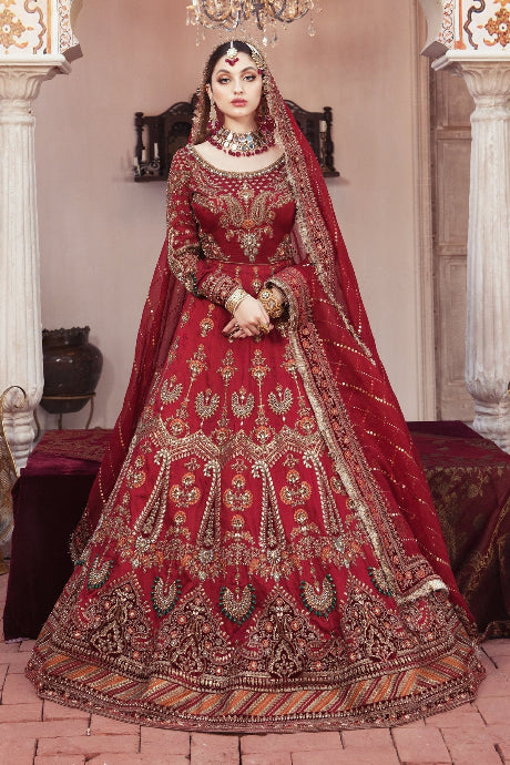 Red Color Anarkali Embroidery Work Bollywood Gown