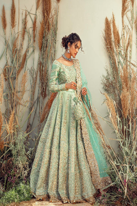 Beautiful Dark Sky Blue Color Stylish Designer Lehenga Gown