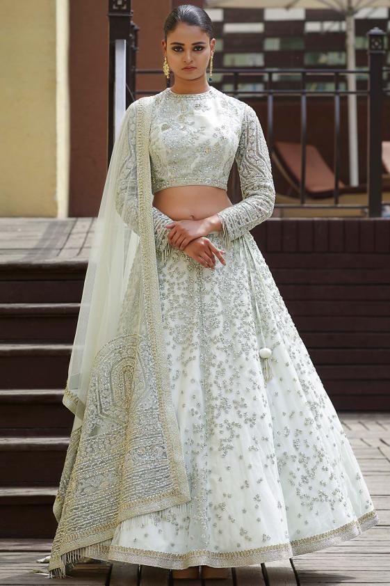 Celestial D slue Colored Designer Tapeta Lehenga Choli sl602
