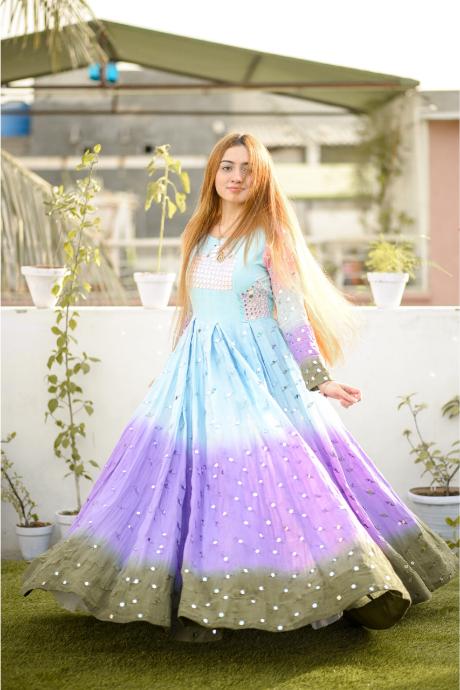 Multi Color Designer Lowest Rate Gown For Women