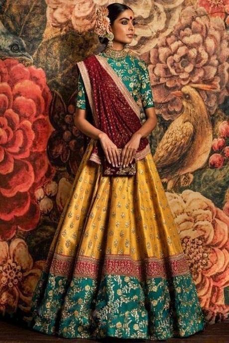 Multi color Designer Party Wear Jardoshi Work Lehenga Design