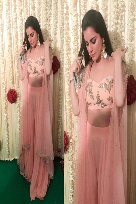 pink Color Designer Three Piece In One Piece
