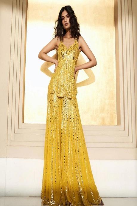 Yellow Silk Buy Online Latest Designer Jardoshi Work Lehenga Choli