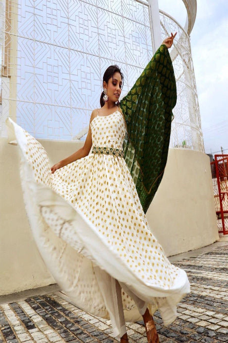 Attractive Beautiful Reyon Party Wear Gown Designs