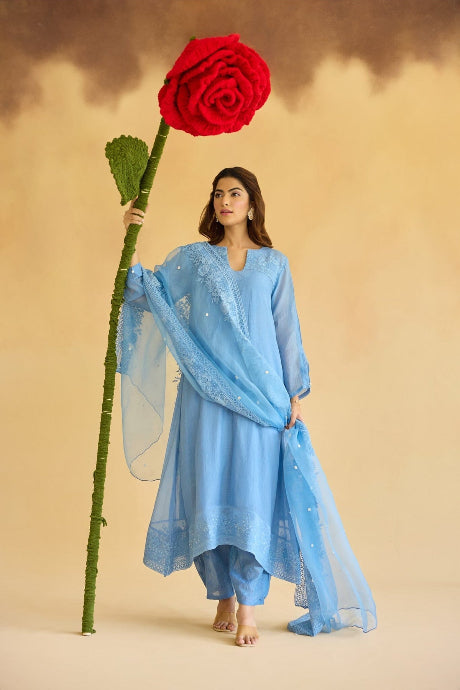 Attractive Embroidery Work Gown Designs for women