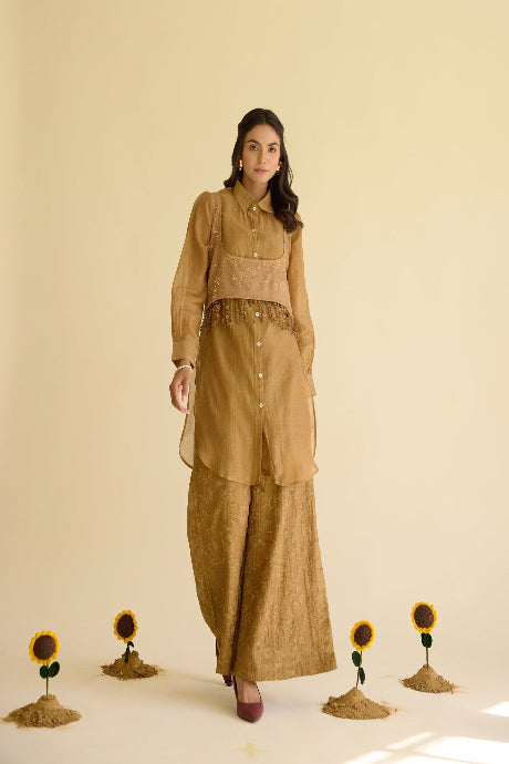 Designer Mirror Work Soft Green Gown Online For Women
