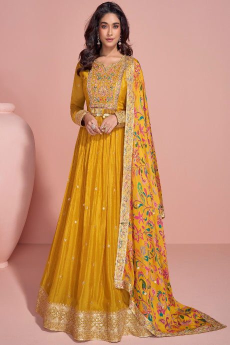 Designer Anarkali Fancy Embroidery Work Gown Designs for women