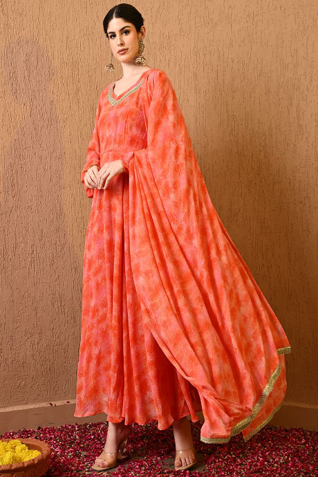 Designer Embroidery Work Gown Online for women