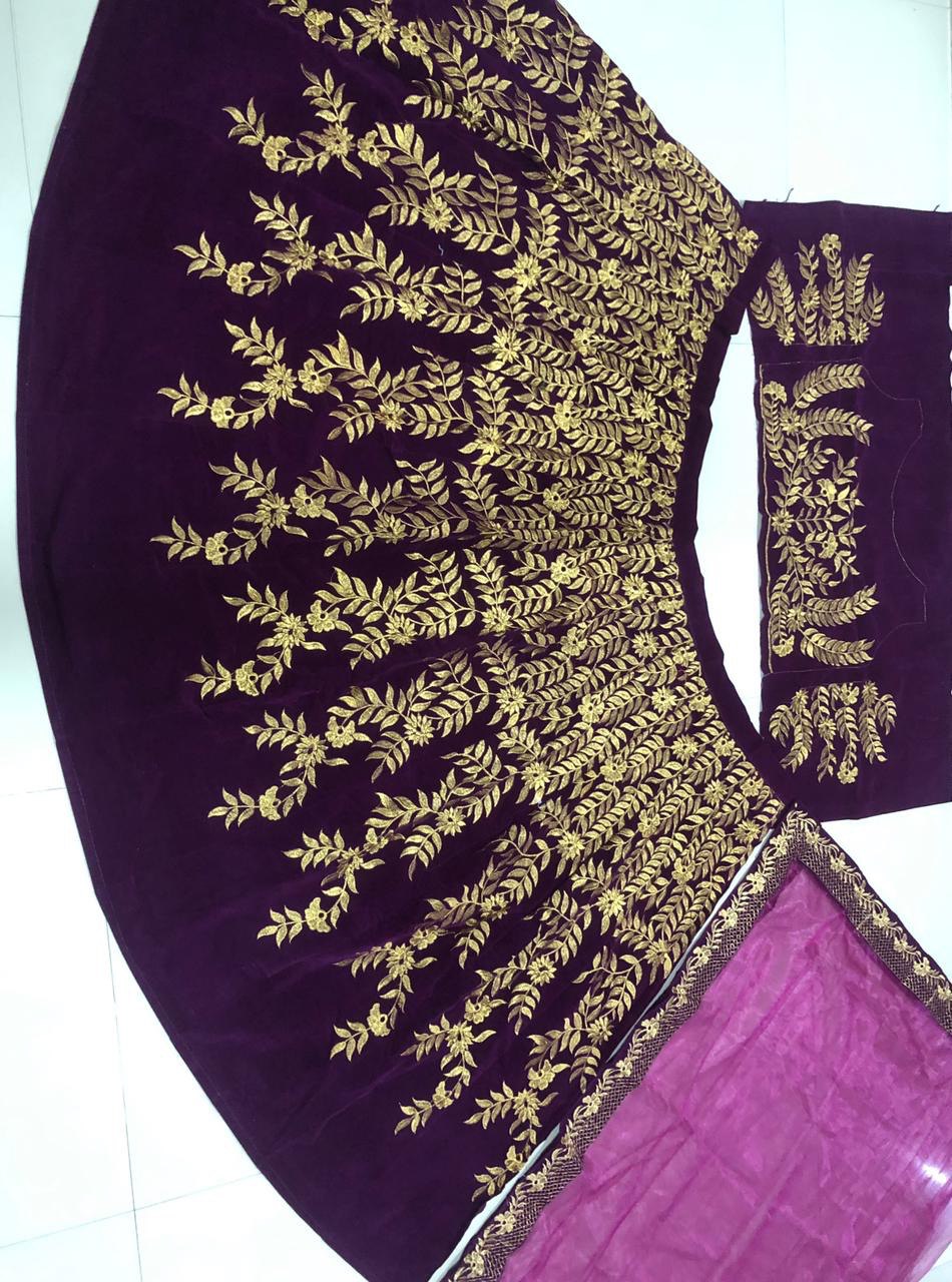 Sabyasachi Designer purple Color Lehenga Choli Online Collection