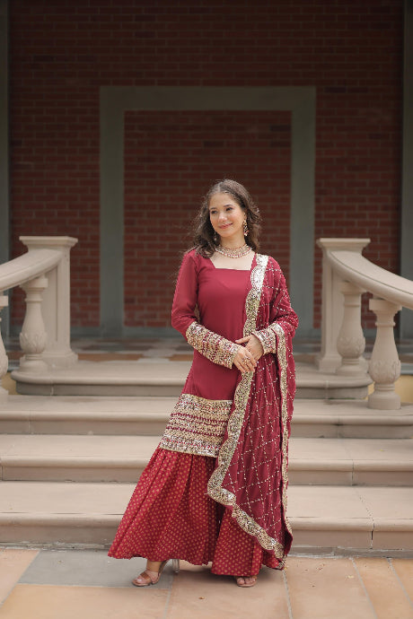 Pure Organza Silk Designer Anarkali Printed Gown Designs for girls