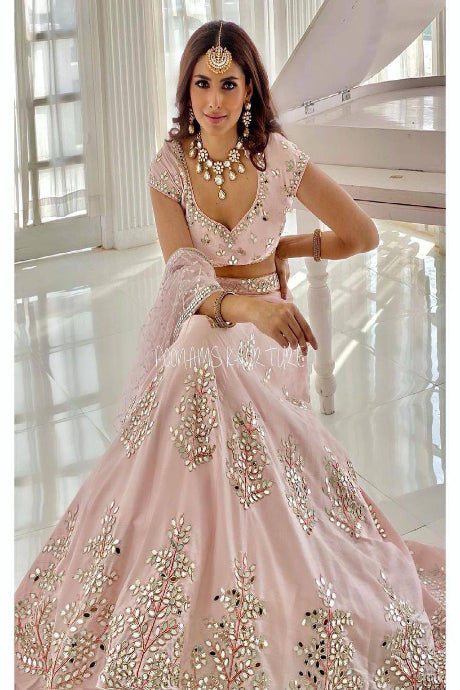 light pink Color Function Wear Lehenga Choli In Low Rate for women