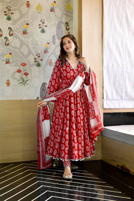 Impressive red Color Designer Party Wear gown for women