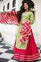 Parrot green Color Designer Trendy Kurti N Sarara