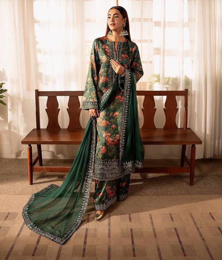 Womens Pure Silk Embroidery  Hand Work  Silk Salwar Gown