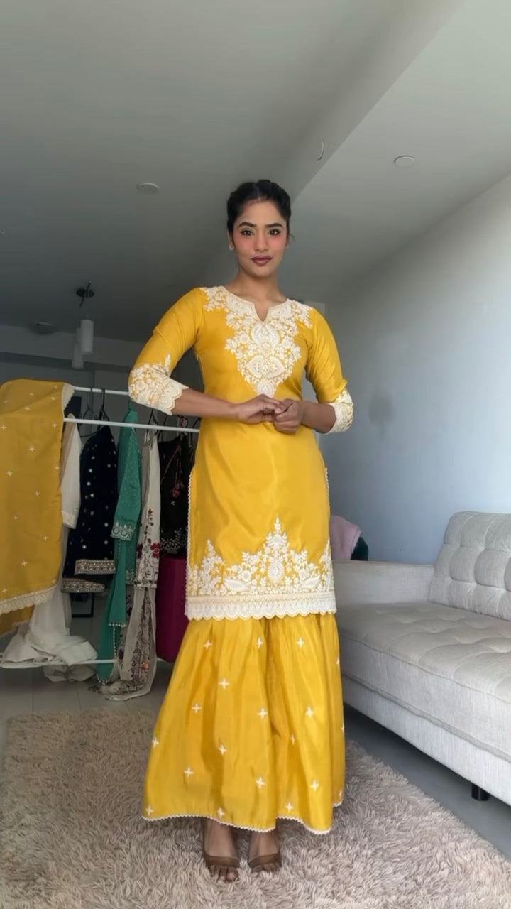 Silk Embroidery Hand Work Latest Designer Gown