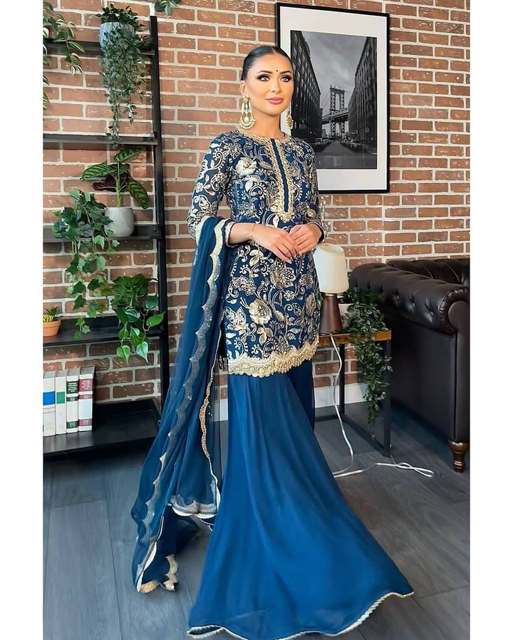Occasional Wear Digital Printed Pure Cotton Salwar Desgins