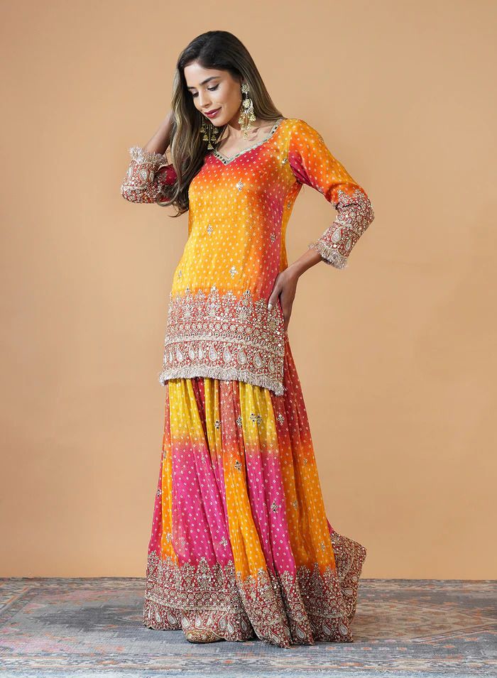 multi Color Fancy Kurti Embroidery Work Salwar Suits Design