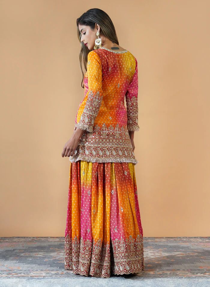 multi Color Fancy Kurti Embroidery Work Salwar Suits Design