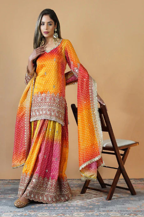 multi Color Fancy Kurti Embroidery Work Salwar Suits Design
