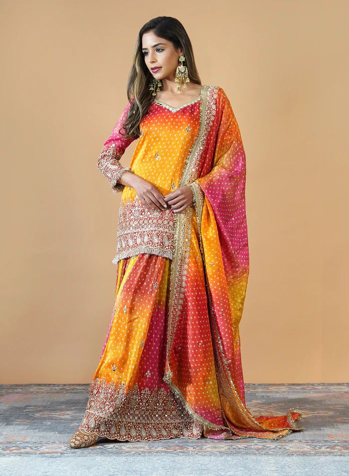 multi Color Fancy Kurti Embroidery Work Salwar Suits Design