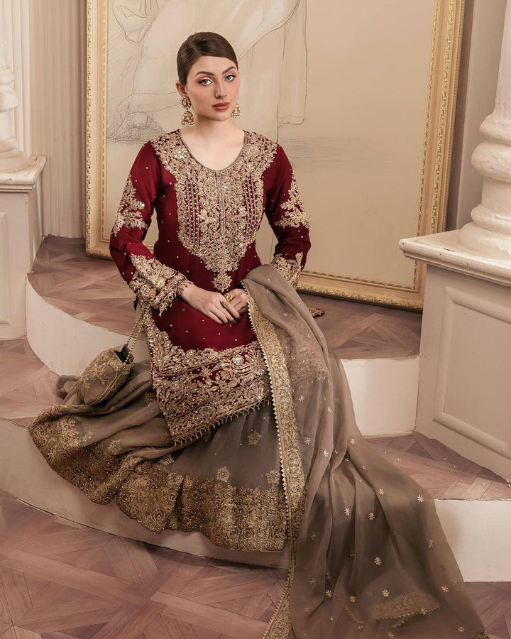 Fashionable Pure Georgette Embroidery Hand Work Kurti Desgins