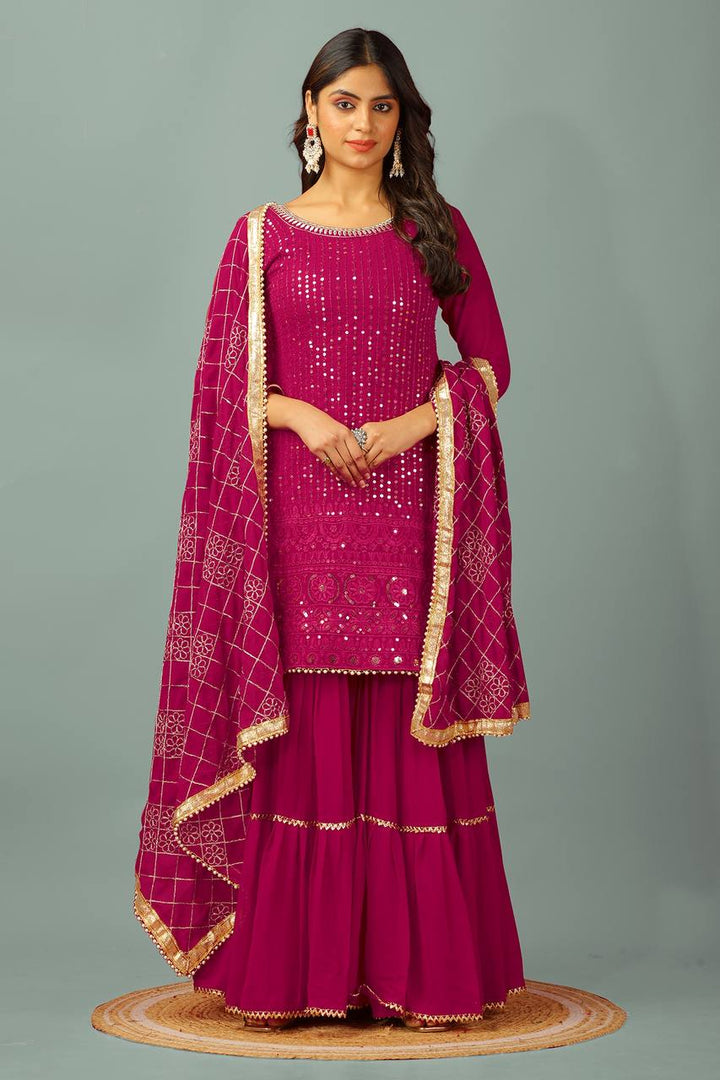 pink Color Designer Palatial Online Salwar kameez For Girls