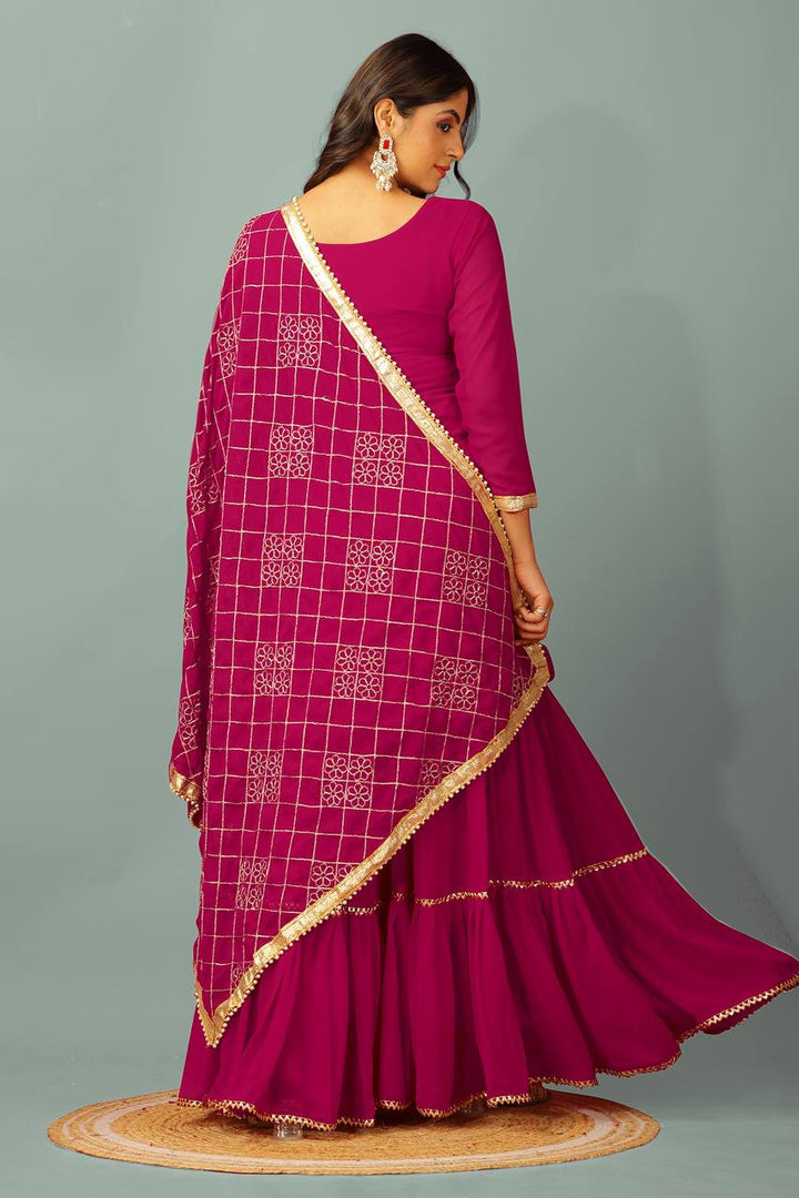 pink Color Designer Palatial Online Salwar kameez For Girls