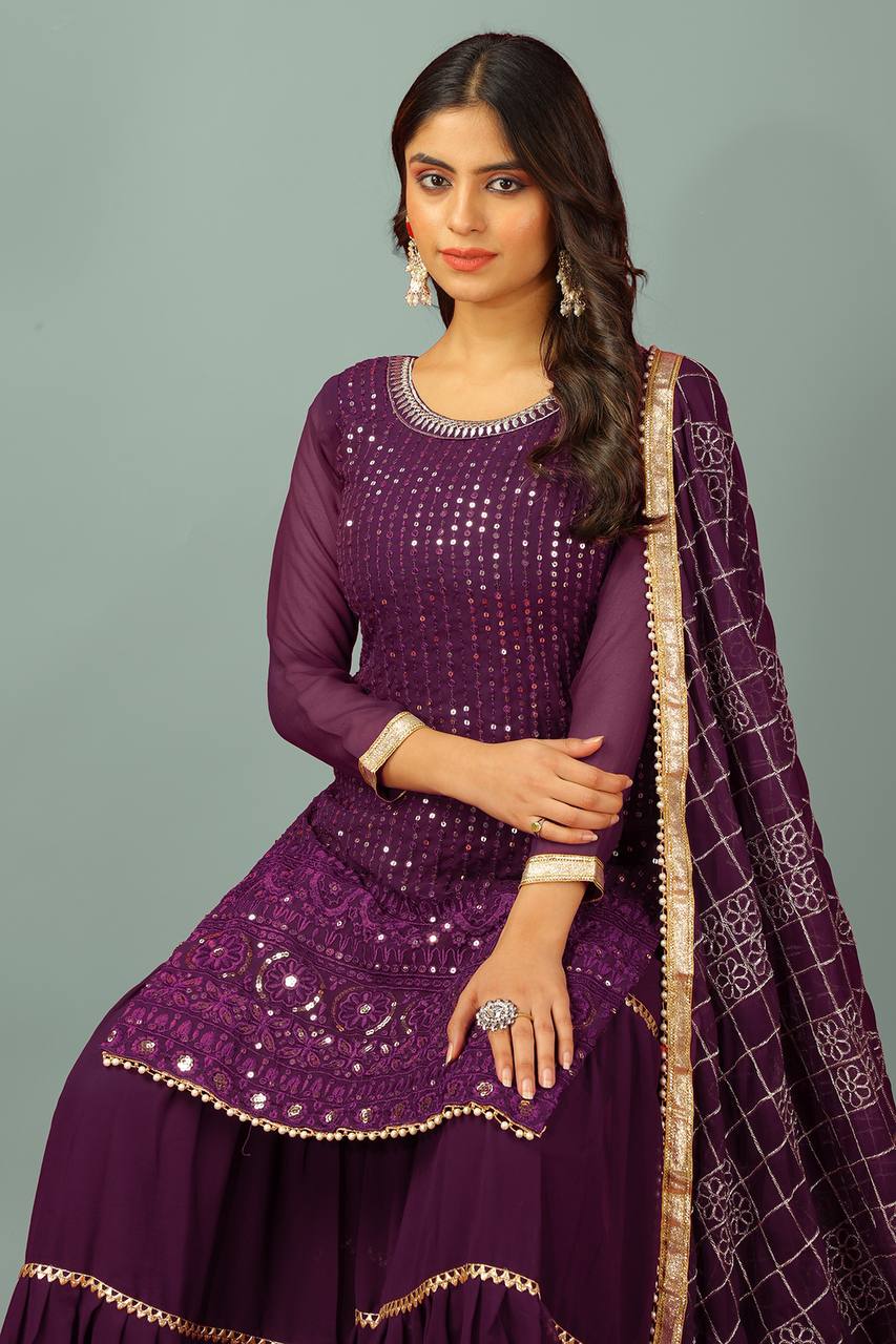 Fashionable Pure Cotton Silk Printed Party Wear Salwar Kameez