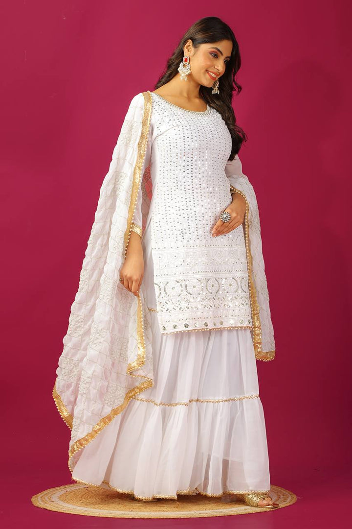 Womens Pure Cotton Silk Printed Anarkali Salwar Kameez
