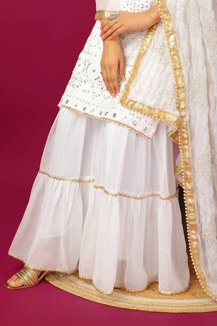 Womens Pure Cotton Silk Printed Anarkali Salwar Kameez
