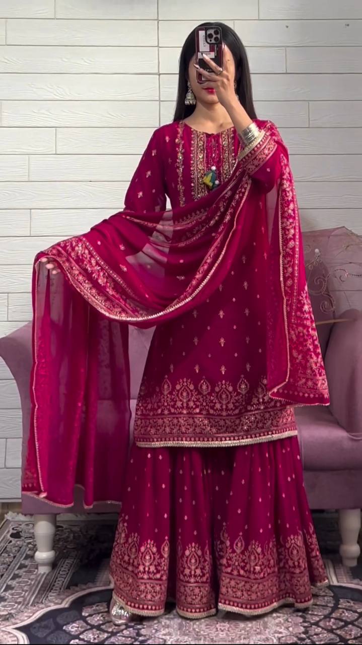 pink Color Heavy Fancy salwar kameez for girls