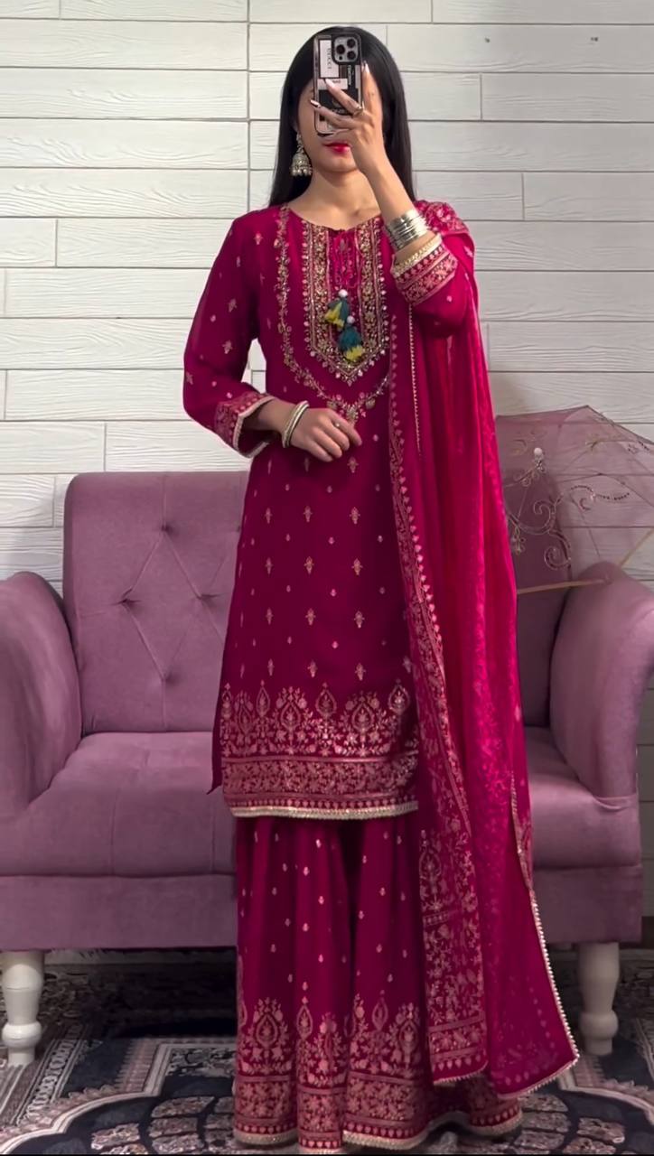 pink Color Heavy Fancy salwar kameez for girls