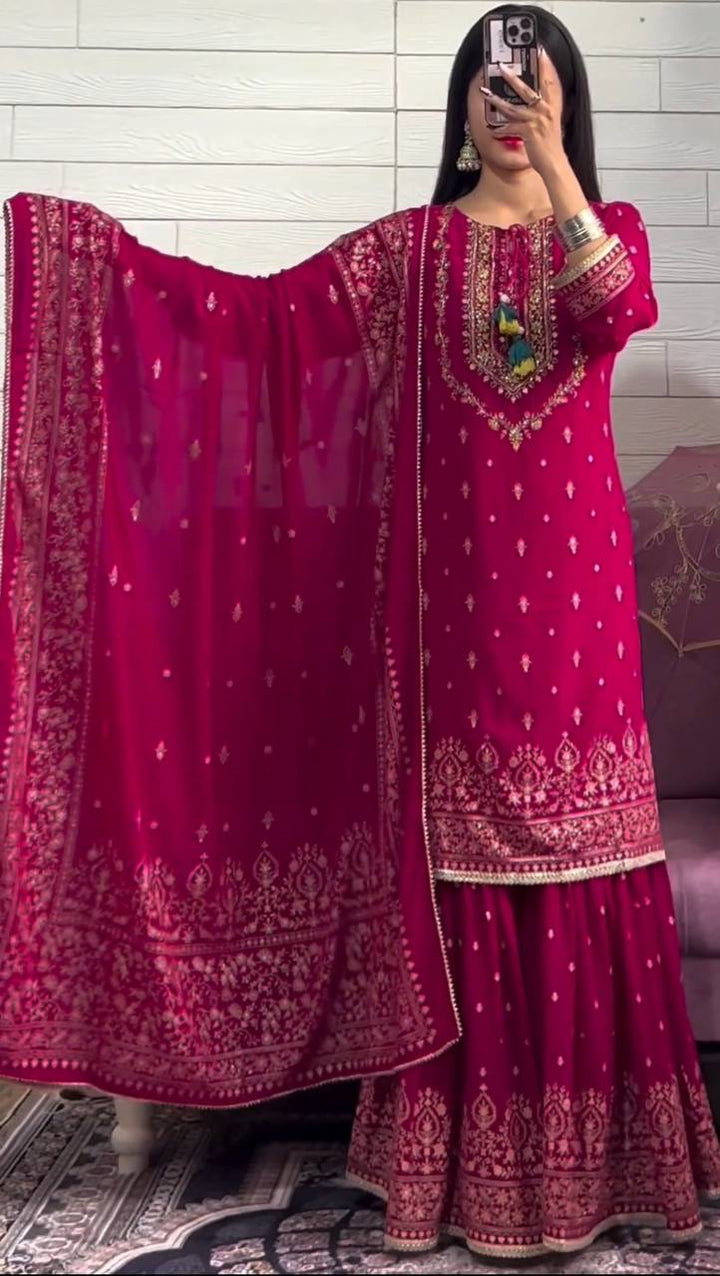 pink Color Heavy Fancy salwar kameez for girls