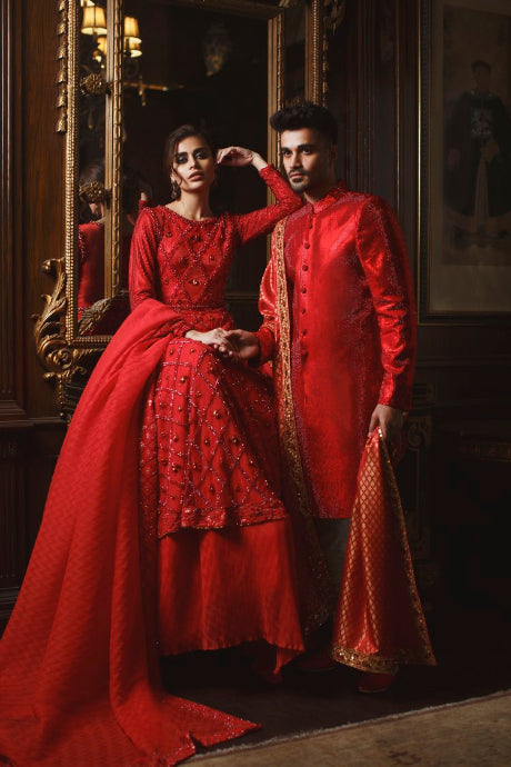 Red Color Designer Cotton Lehenga Choli Design In Lowest Rate