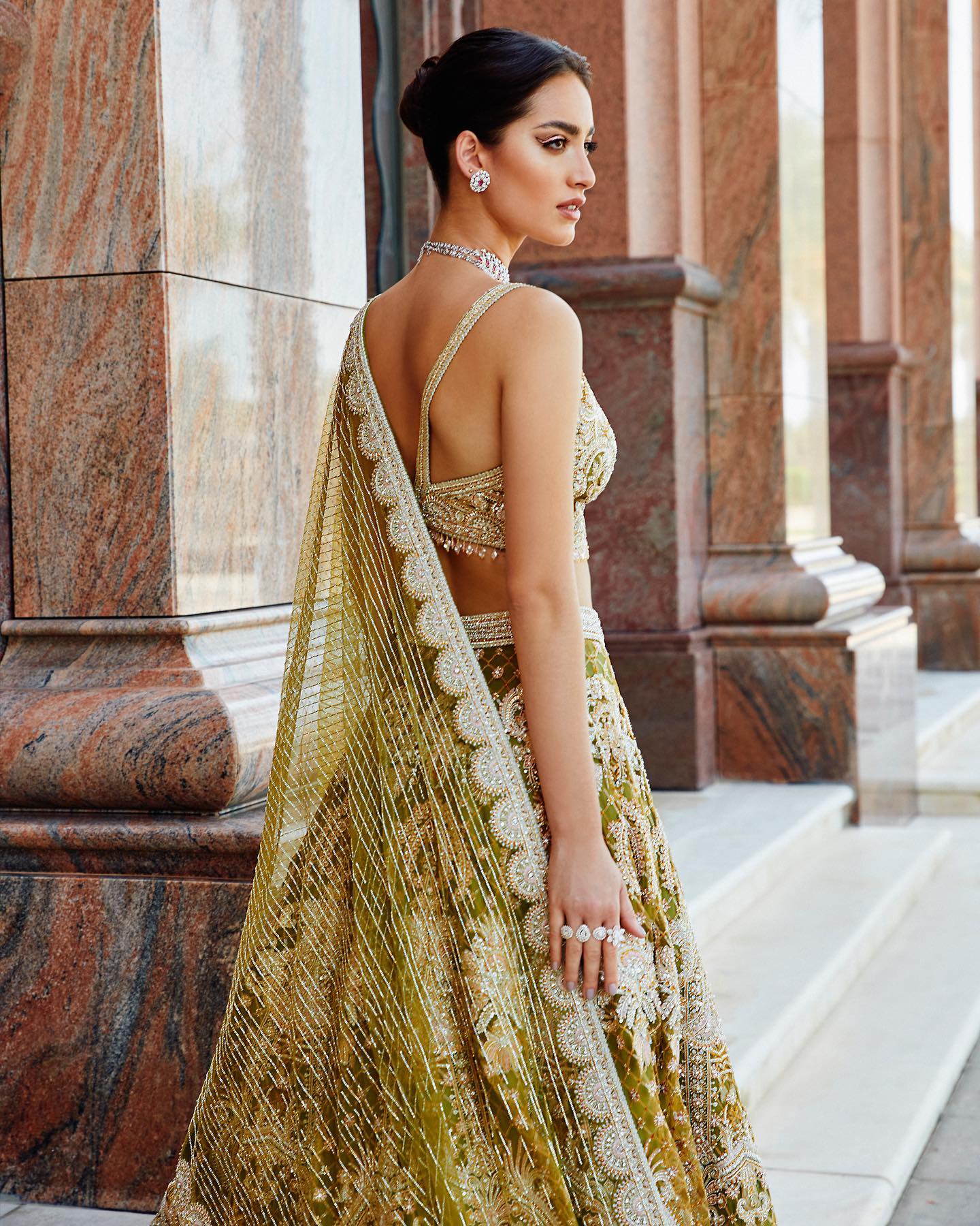 Attractive Light Green Color Embroidery Work Net Lehenga Choli