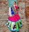 multi color Beautiful Goden Work And Heavy Embroidery Work Lehenga Choli For Bride