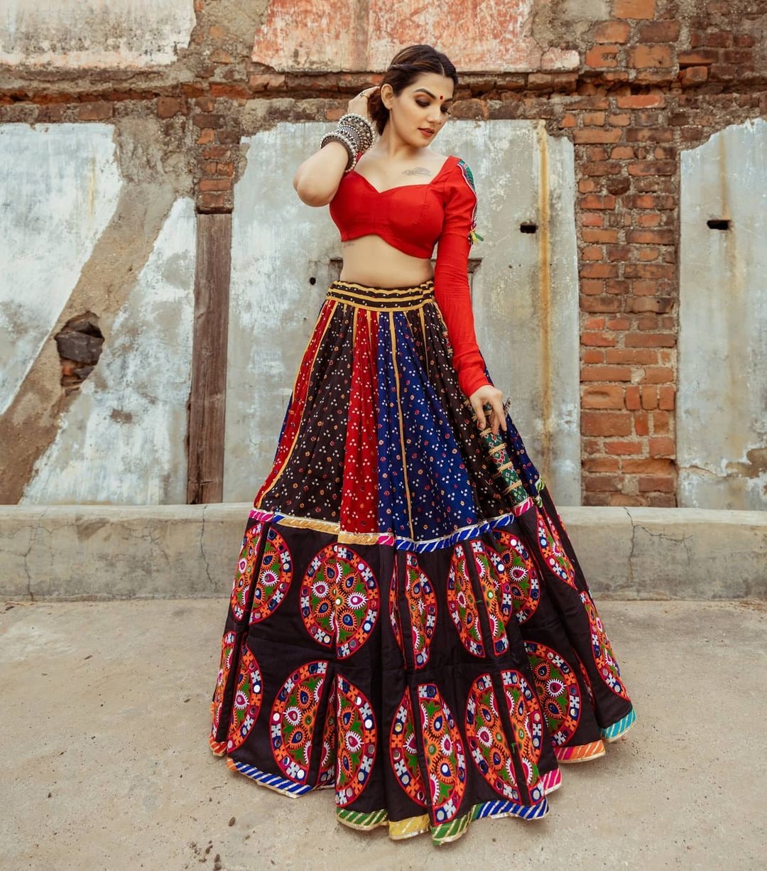Attractive Style Multi Color Fancy Art Silk Lehenga Choli