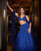 blue color Beutiful Designer Art Silk Lehenga Choli Online Collection