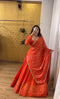 orange Color Party Wear Embroidery Work Designer Lehenga Design
