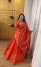 orange Color Party Wear Embroidery Work Designer Lehenga Design